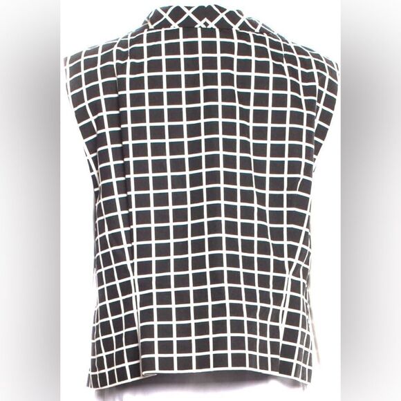 Dries Van Noten Spring 2009 Paris, Cotton Black & White Windowpane Vest Gilet - Picture 9 of 16